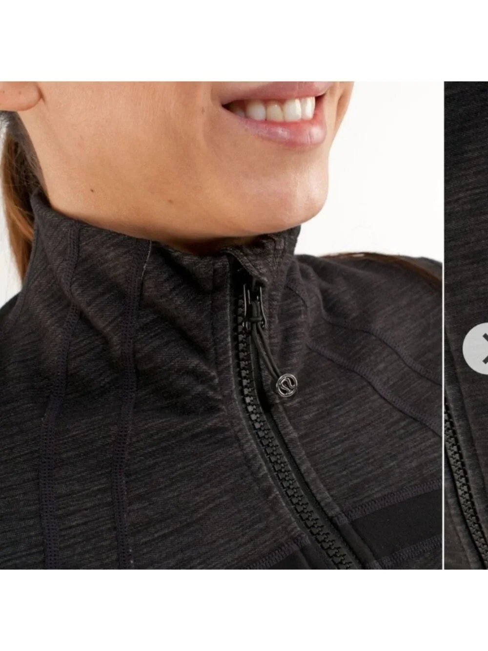 Lululemon Define Jacket Black Slub Denim